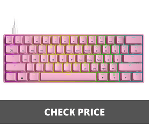GK61 Pink Mechanical Gaming Keyboard