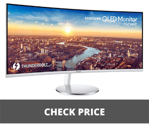 Samsung curved monitor white