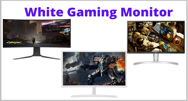 White Gaming Monitor