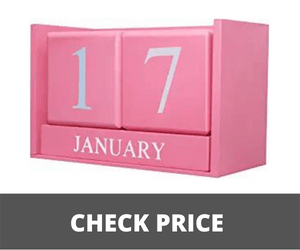 Pink Calendar for Laptop Table