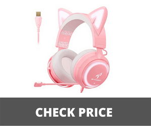 Pink Cat Ears headset
