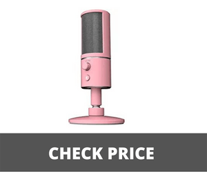 Pink microphone for Laptop Desk