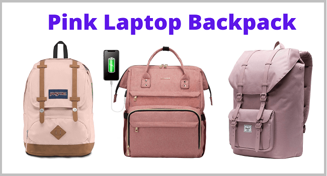 pink laptop backpack