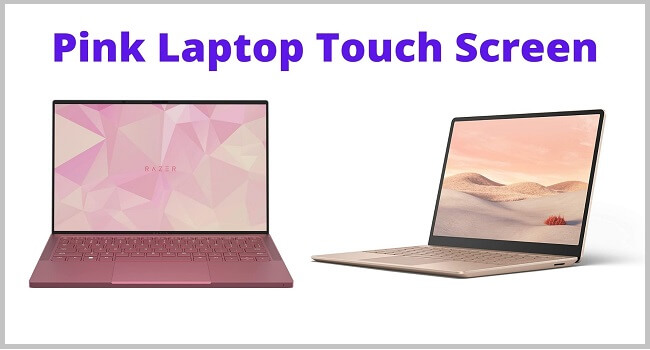 pink laptop touch screen