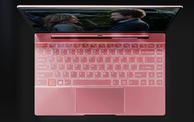 gaming laptop pink backlit keyboard